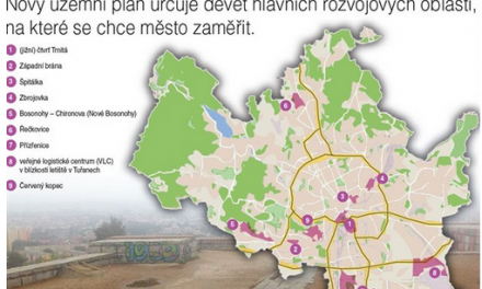 Brno má konečně územní plán, devět lokalit se zásadně změní