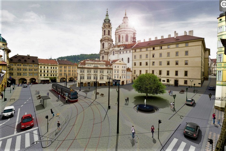Opravy čtyř nejvýznamnějších prostranství v Praze brzdí stromy i kola