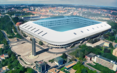 Inkubátor na Strahově: Spartakiádní stadion se promění v obrovské sídlo startupů