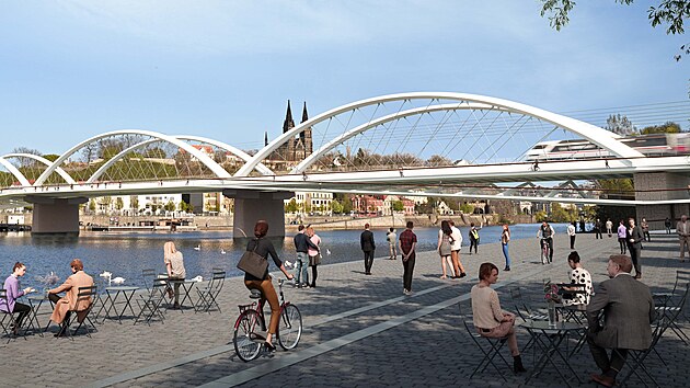 Výtoňský most dostane novou podobu. Správa železnic prezentovala vítězný návrh